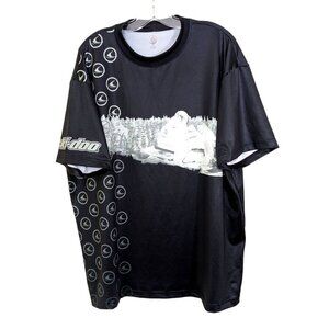 Ski Doo BRP Pullover Jersey Short Sleeve Snowmobile Mens XL Photo Graphic Black